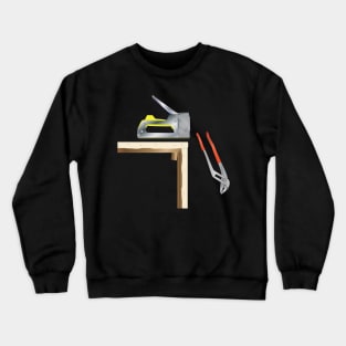 Staple Gun And Pliers Crewneck Sweatshirt